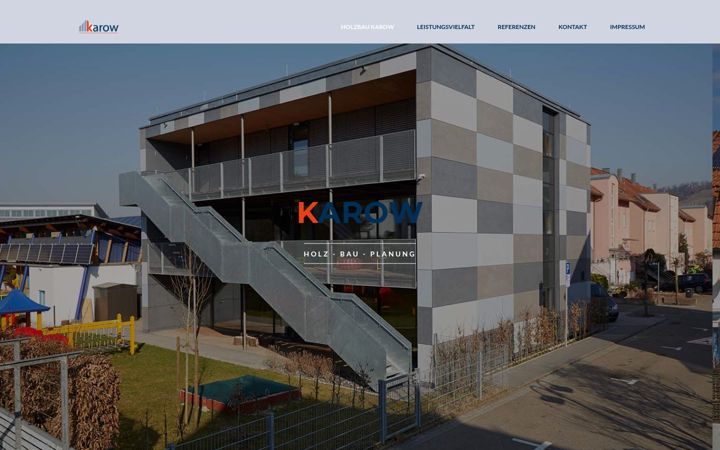 Screenshot of karow-holzbau.de