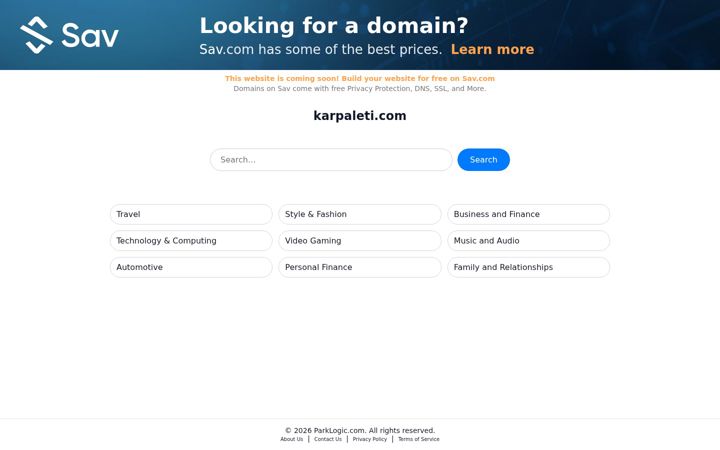 Screenshot of karpaleti.com