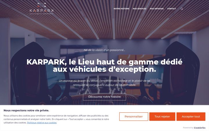 Screenshot of karpark.fr