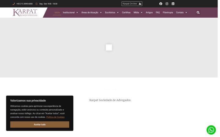 Screenshot of karpat.adv.br