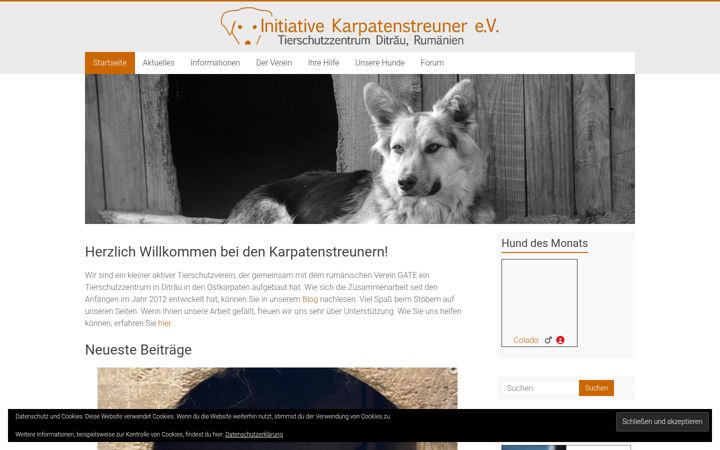 Screenshot of karpatenstreuner.de