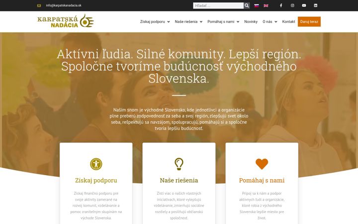 Screenshot of karpatskanadacia.sk