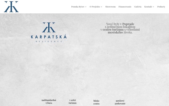 Screenshot of karpatskaresidence.sk