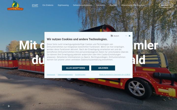 Screenshot of karpfenbummler.de