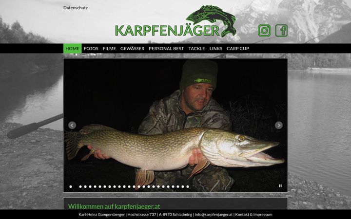Screenshot of karpfenjaeger.at