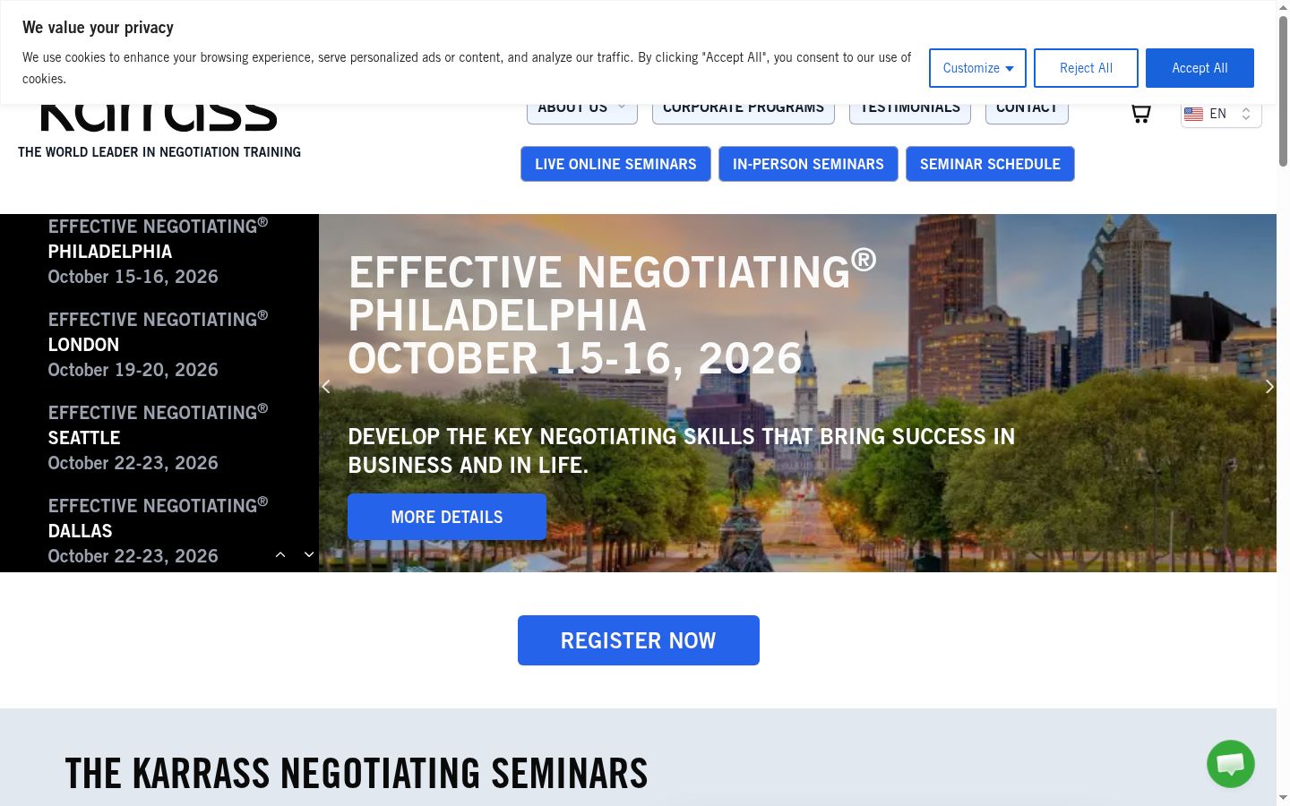 Screenshot des Einwilligungsbanners vor jeglicher Interaktion