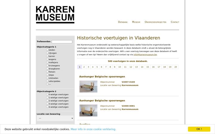 Screenshot of karrenmuseum-databank.be