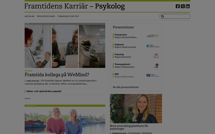 Screenshot of karriarpsykolog.se
