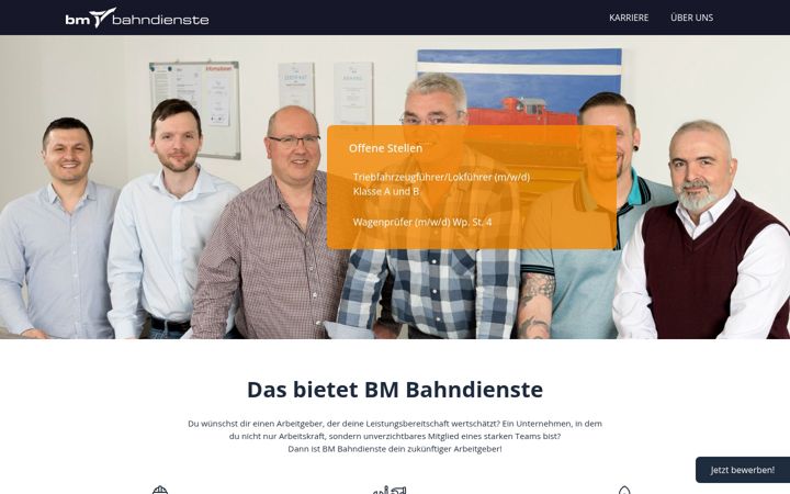 Screenshot of karriere-bm-bahndienste.de