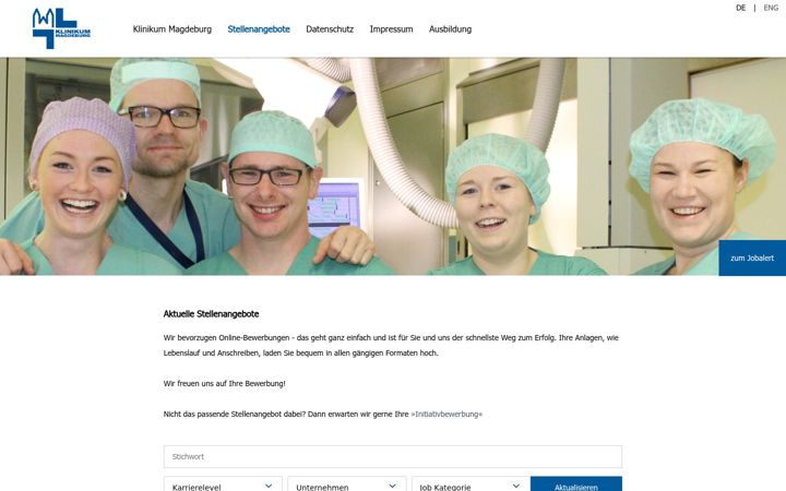 Screenshot of karriere-kmd.de