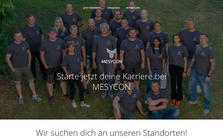 Screenshot of karriere-mesycon.com