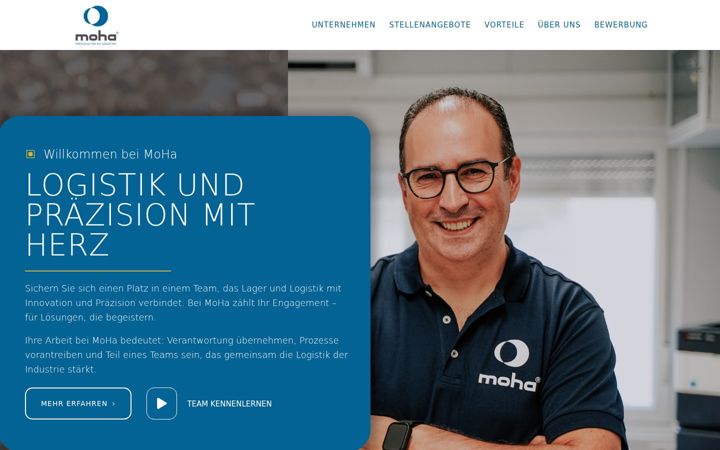 Screenshot of karriere-moha-gmbh.de