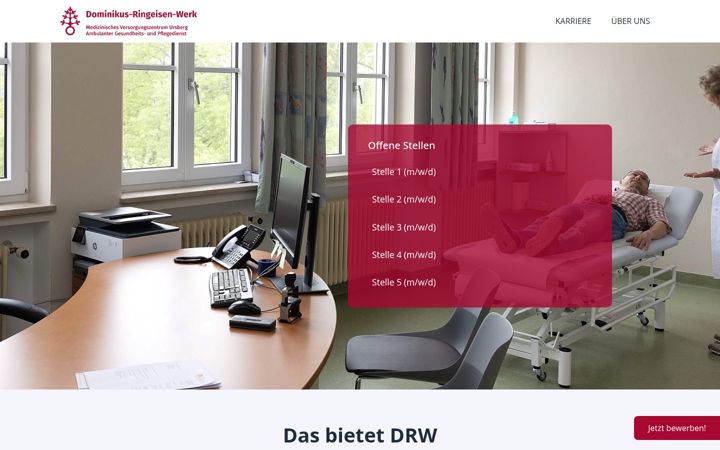 Screenshot of karriere-mvz-ursberg.de
