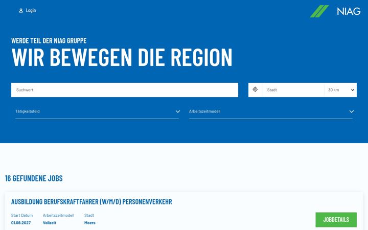 Screenshot of karriere-niag.de