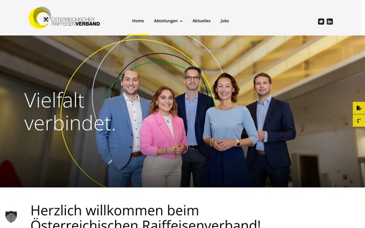 Screenshot of karriere-raiffeisenverband.at