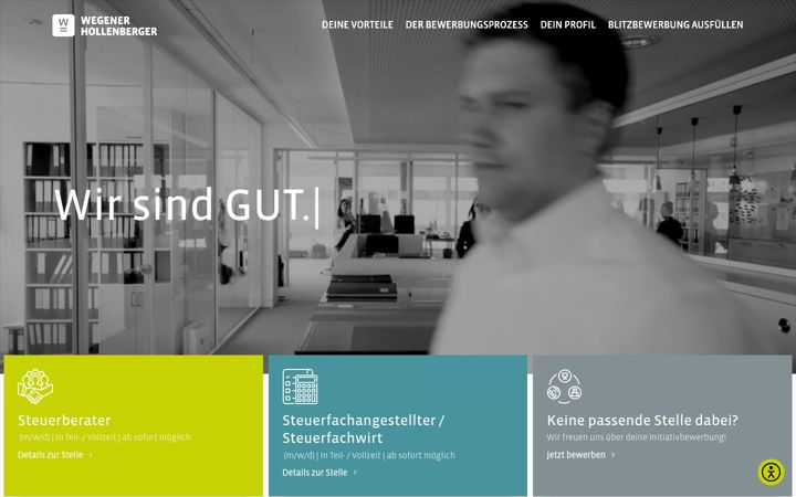 Screenshot of karriere-wegenerhollenberger.com