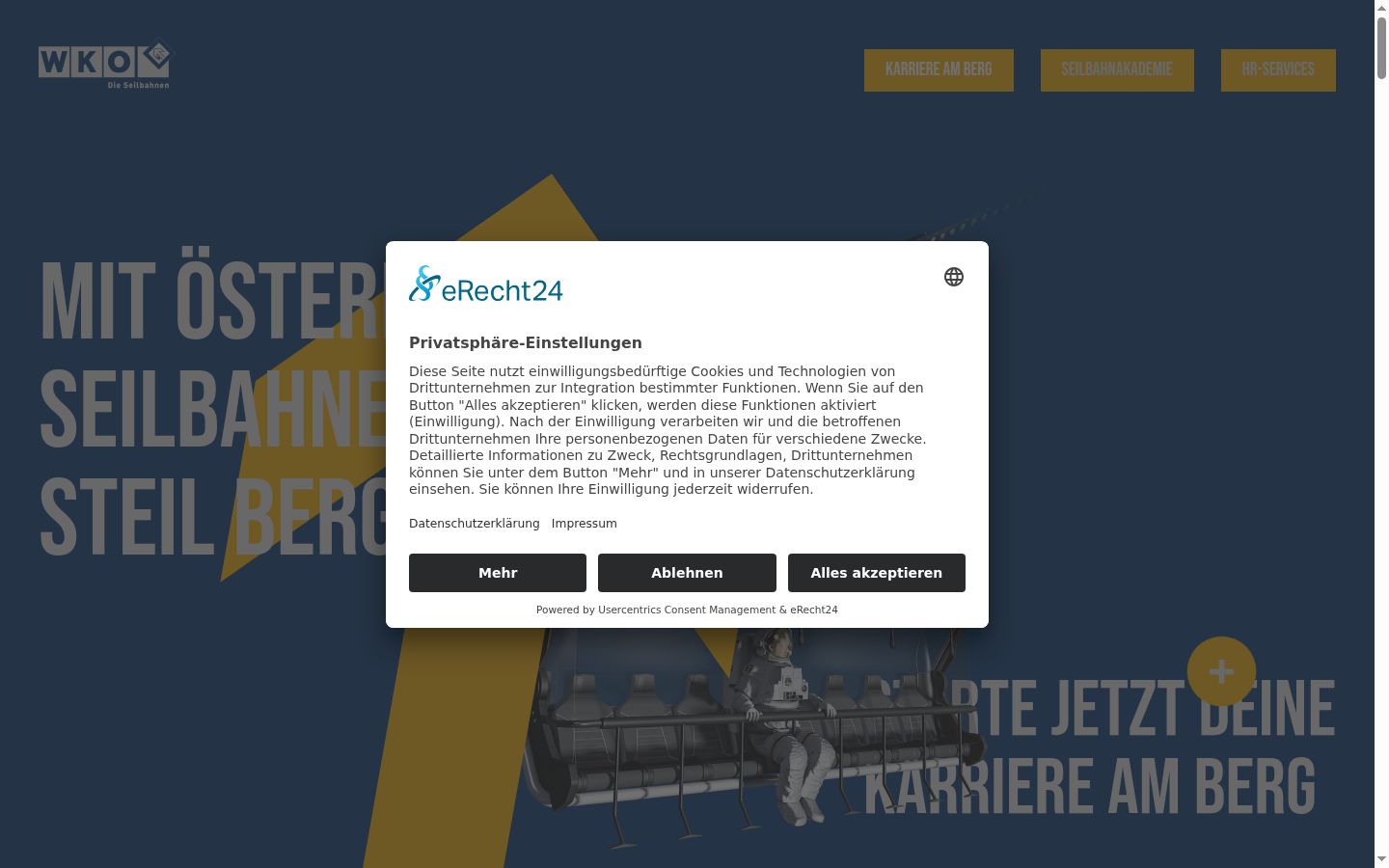 Screenshot van de toestemmingsbanner zoals getoond vóór enige interactie