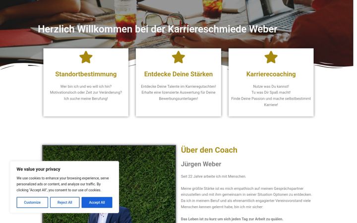Screenshot of karriereschmiede-weber.de