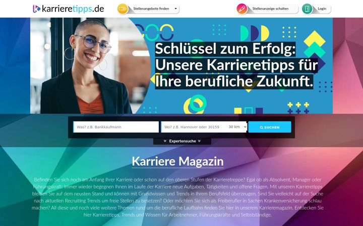 Screenshot of karrieretipps.de