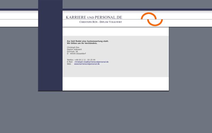 Screenshot of karriereundpersonal.de