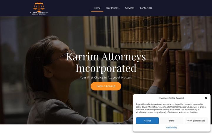 Screenshot of karrimattorneysinc.com