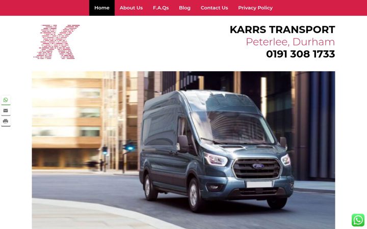 Screenshot of karrstransport.co.uk