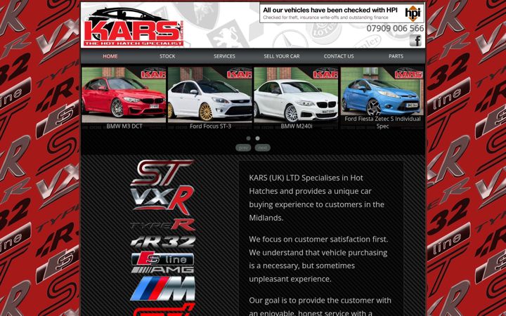 Screenshot of kars-uk.com