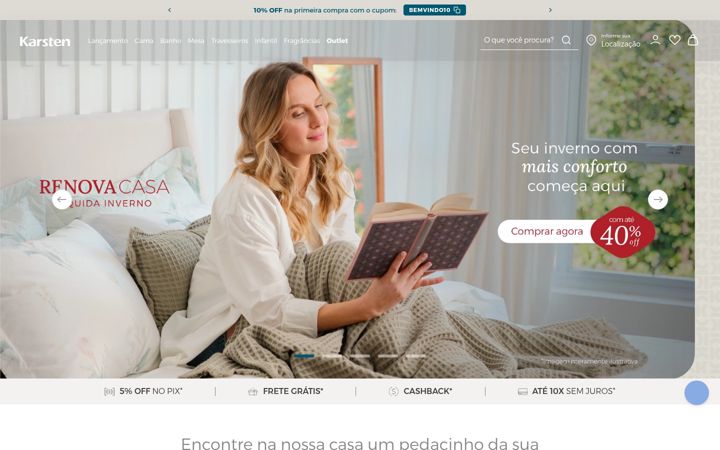 Screenshot of karsten.com.br