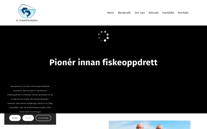 Screenshot of karstensen.no