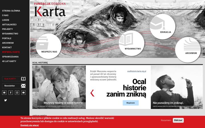 Zrzut ekranu karta.org.pl