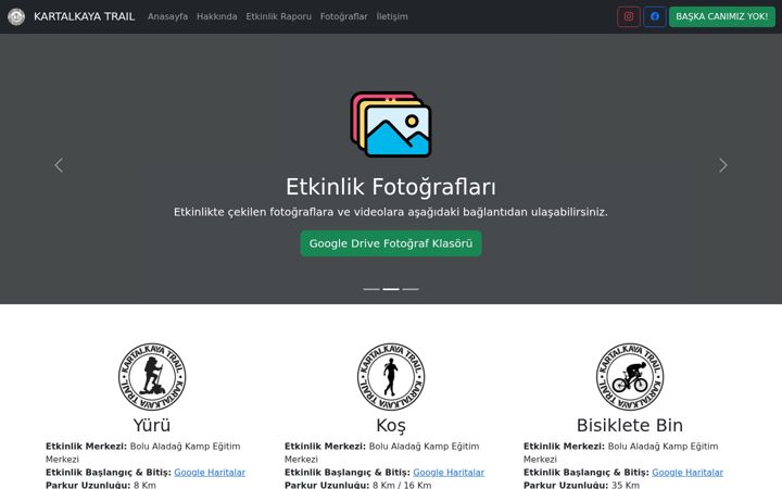 Screenshot of kartalkayatrail.com