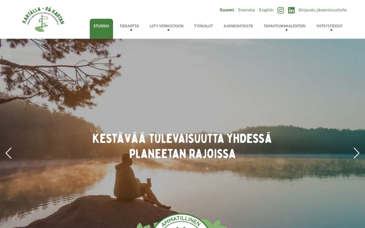 Captura de ecrã de kartallaverkosto.fi