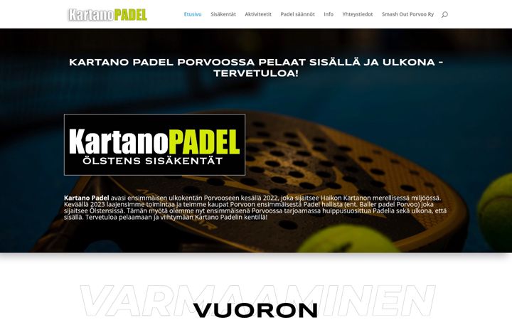 Screenshot of kartanopadel.com
