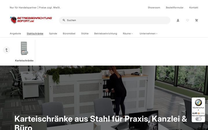 Screenshot of karteischraenke24.de