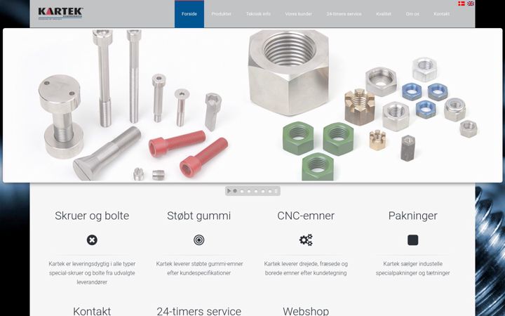 Screenshot di kartek.dk
