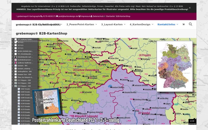 Screenshot of kartendesign.de