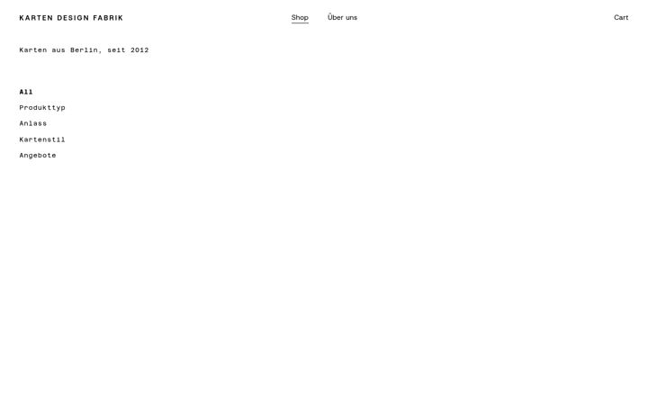 Screenshot of kartendesignfabrik.de