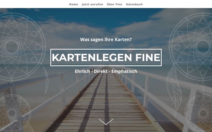 Screenshot of kartenlegen-fine.de