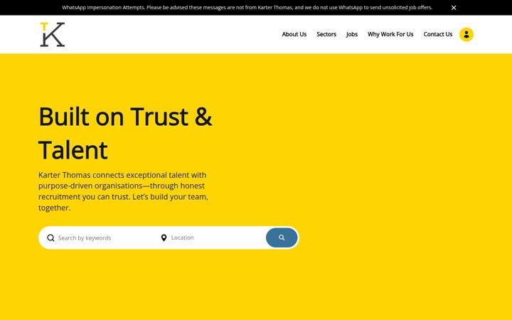 Screenshot of karterthomas.co.uk