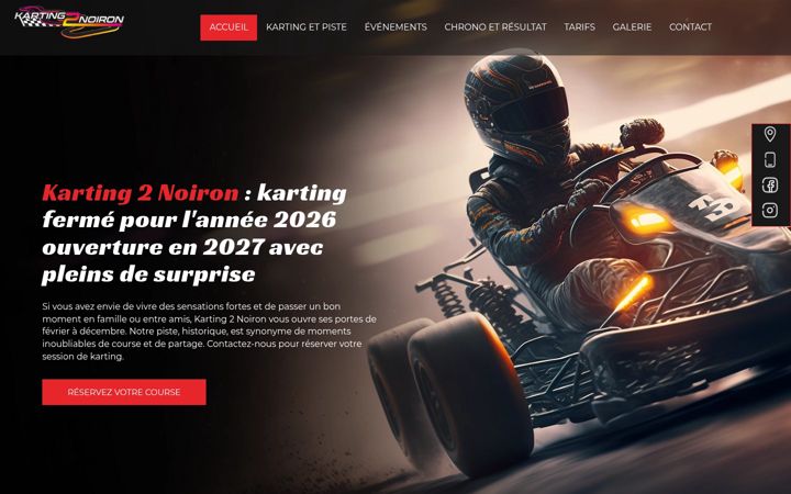 Screenshot of karting2noiron.fr
