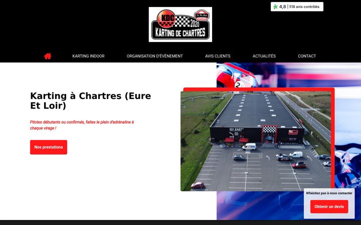 Screenshot of kartingdechartres-avis.fr
