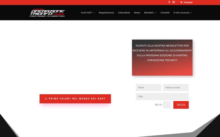 Screenshot of kartingoperazionetrionfo.com