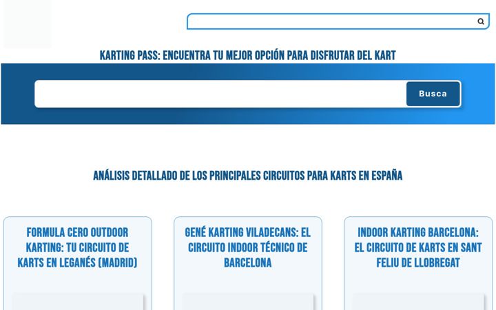 Screenshot of kartingpass.com