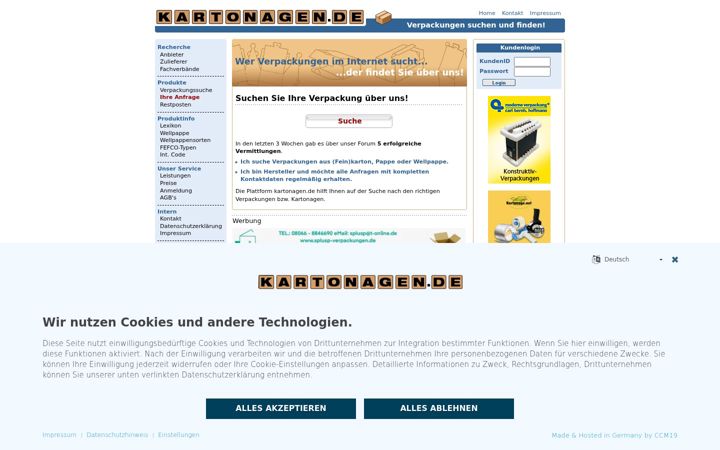 Screenshot of kartonagen.de