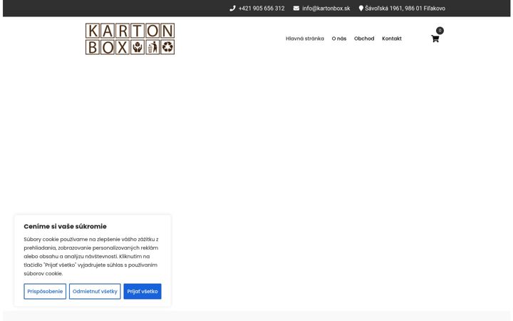 Screenshot of kartonbox.sk