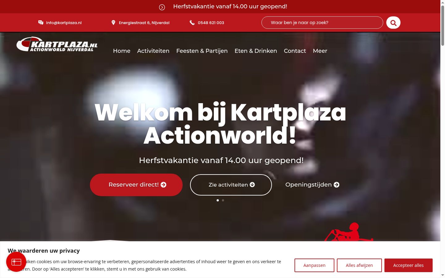 Képernyőkép a bármilyen interakció előtt megjelenő hozzájárulási bannerről