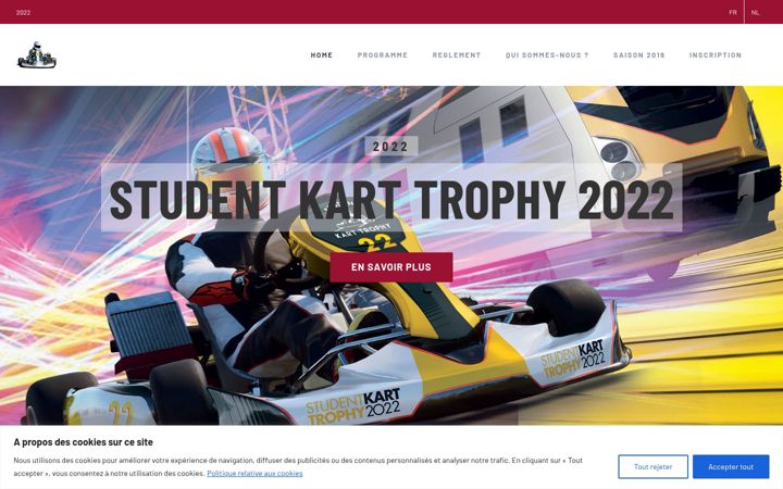 Screenshot of karttrophy.be