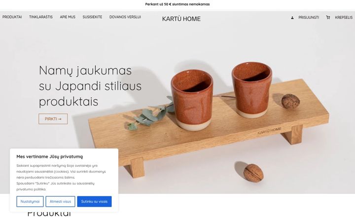 Screenshot of kartuhome.com