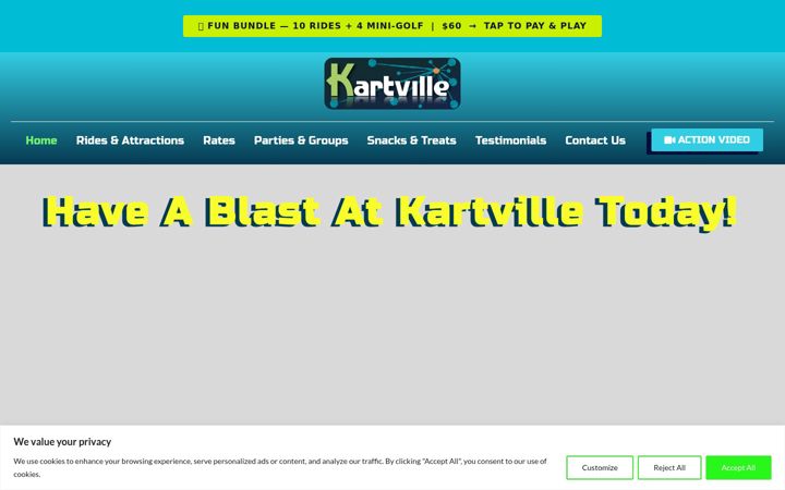 Screenshot of kartville.com