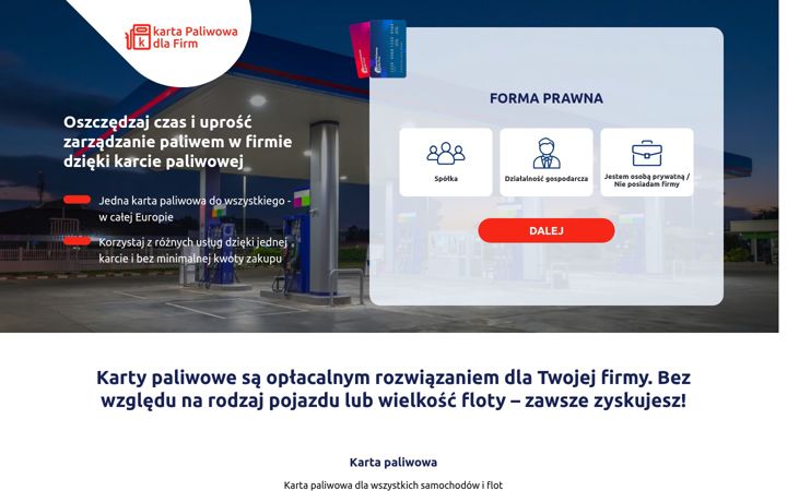 Screenshot of karty-paliwowe-floty.com